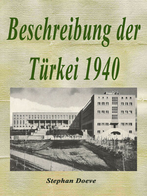cover image of Beschreibung der Türkei 1940